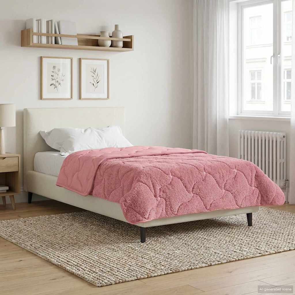 Piumone Completo Annuale Trapuntato Rosa 135 x 220 cm