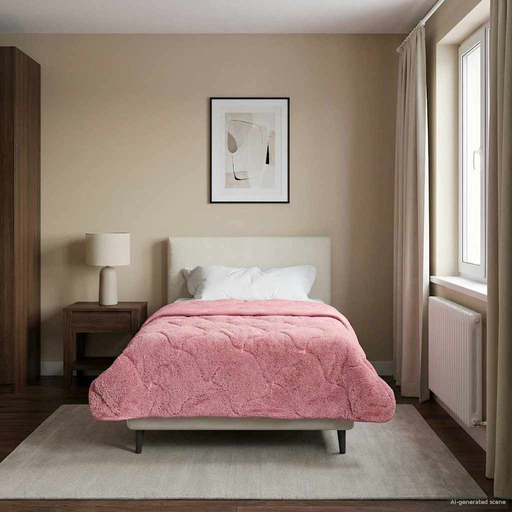 Piumone Completo Annuale Trapuntato Rosa 135 x 220 cm