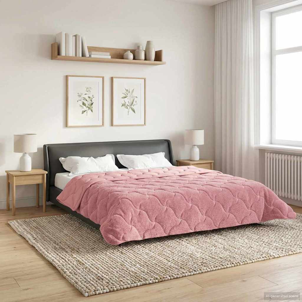 Piumone Completo Annuale Trapuntato Rosa 220 x 240 cm