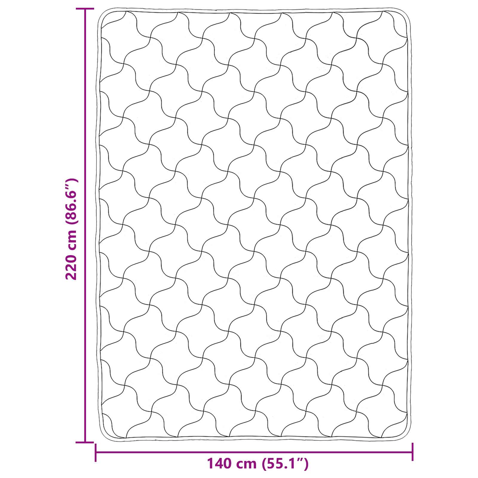 Piumone Completo Annuale Trapuntato Crema 140 x 220 cm
