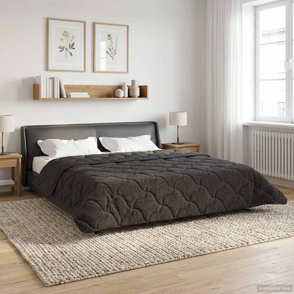 Piumone Invernale 220 x 240 cm Inverno Antracite Traspirante