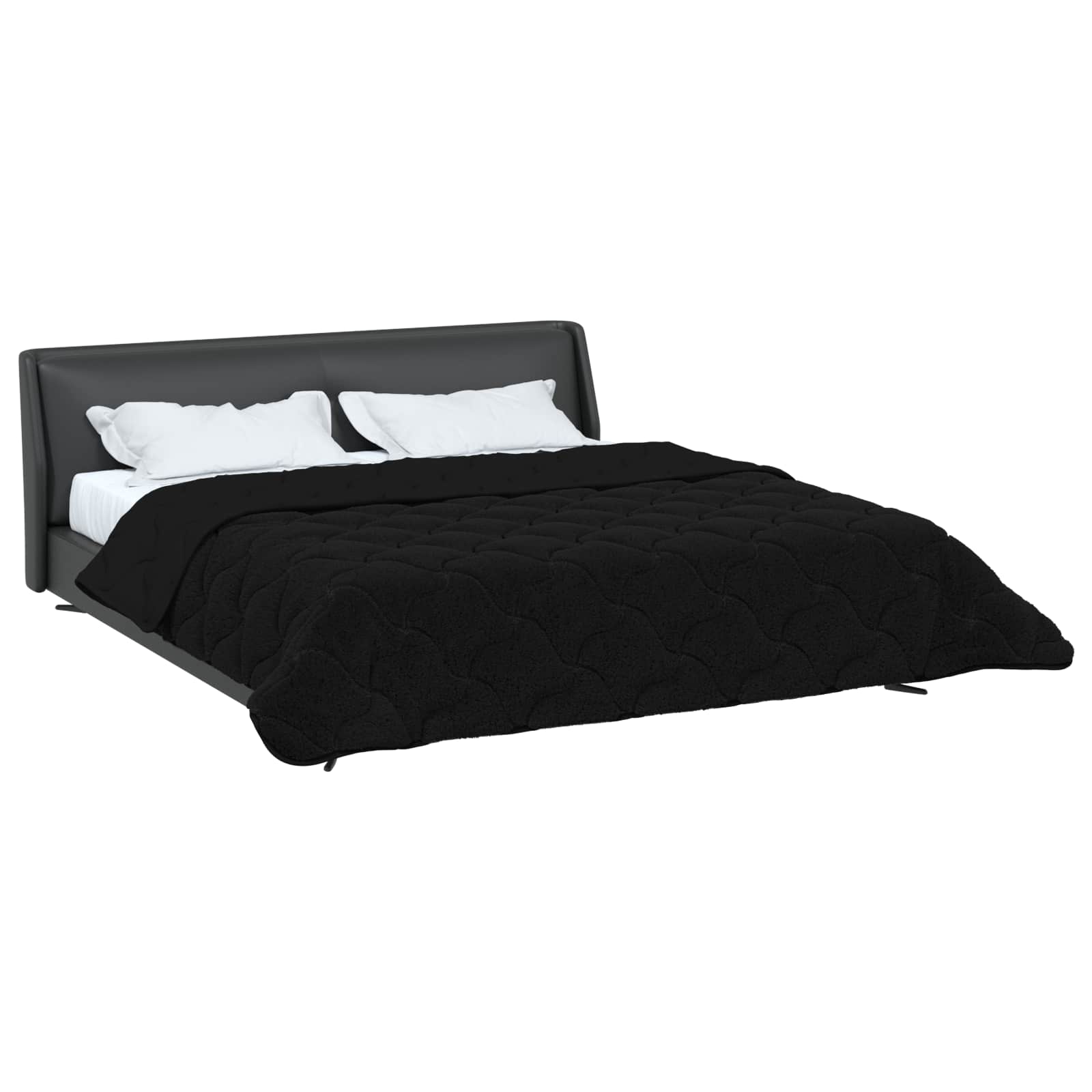 Piumone Invernale 200 x 240 cm Inverno Nero Traspirante