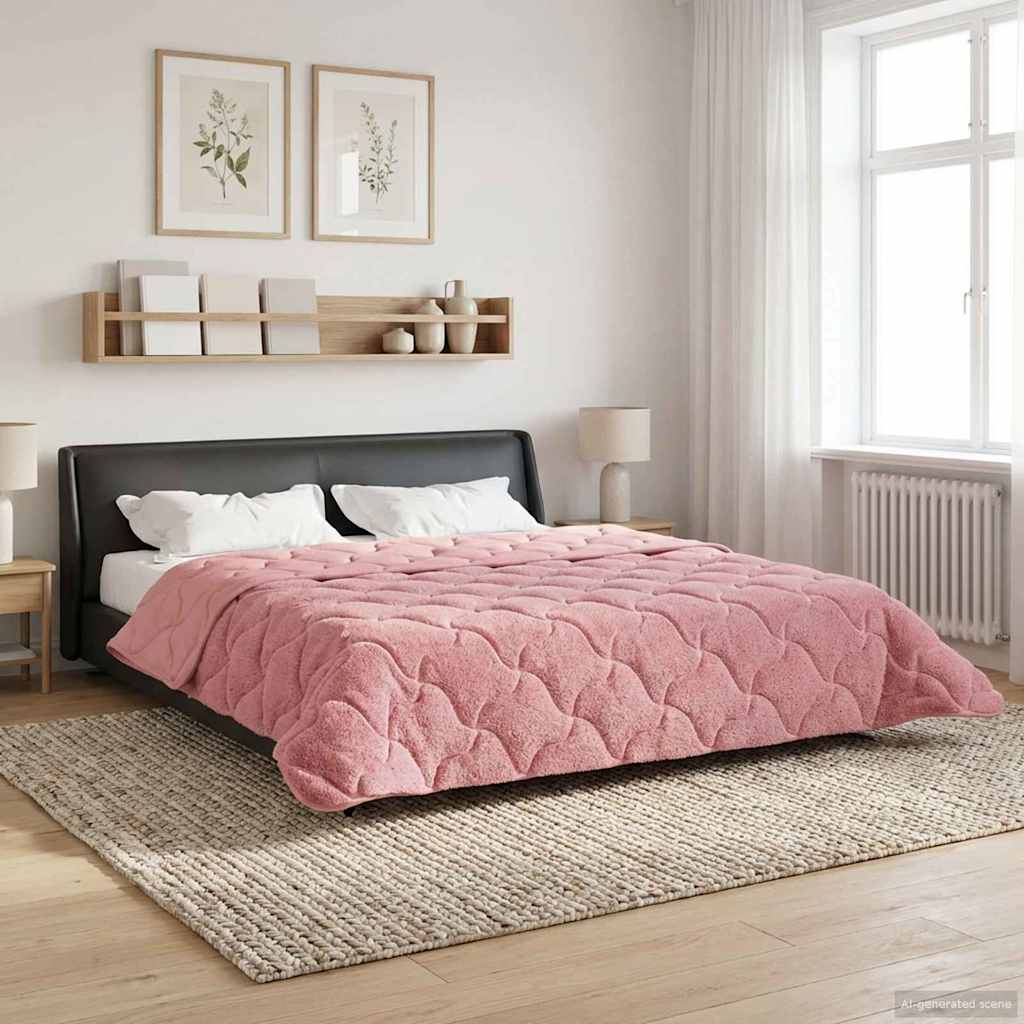 Piumone Invernale 200 x 200 cm Inverno Rosa Traspirante