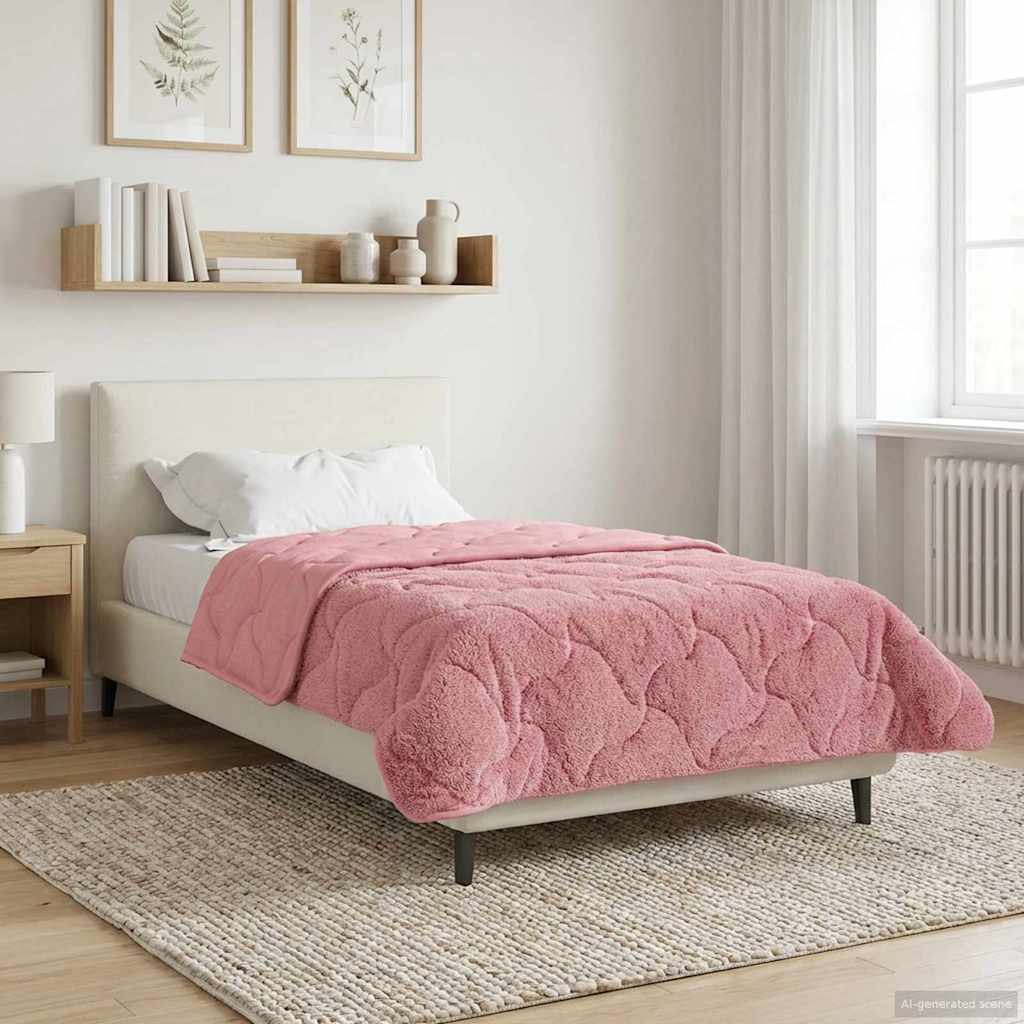 Piumone Invernale 140 x 220 cm Inverno Rosa Traspirante