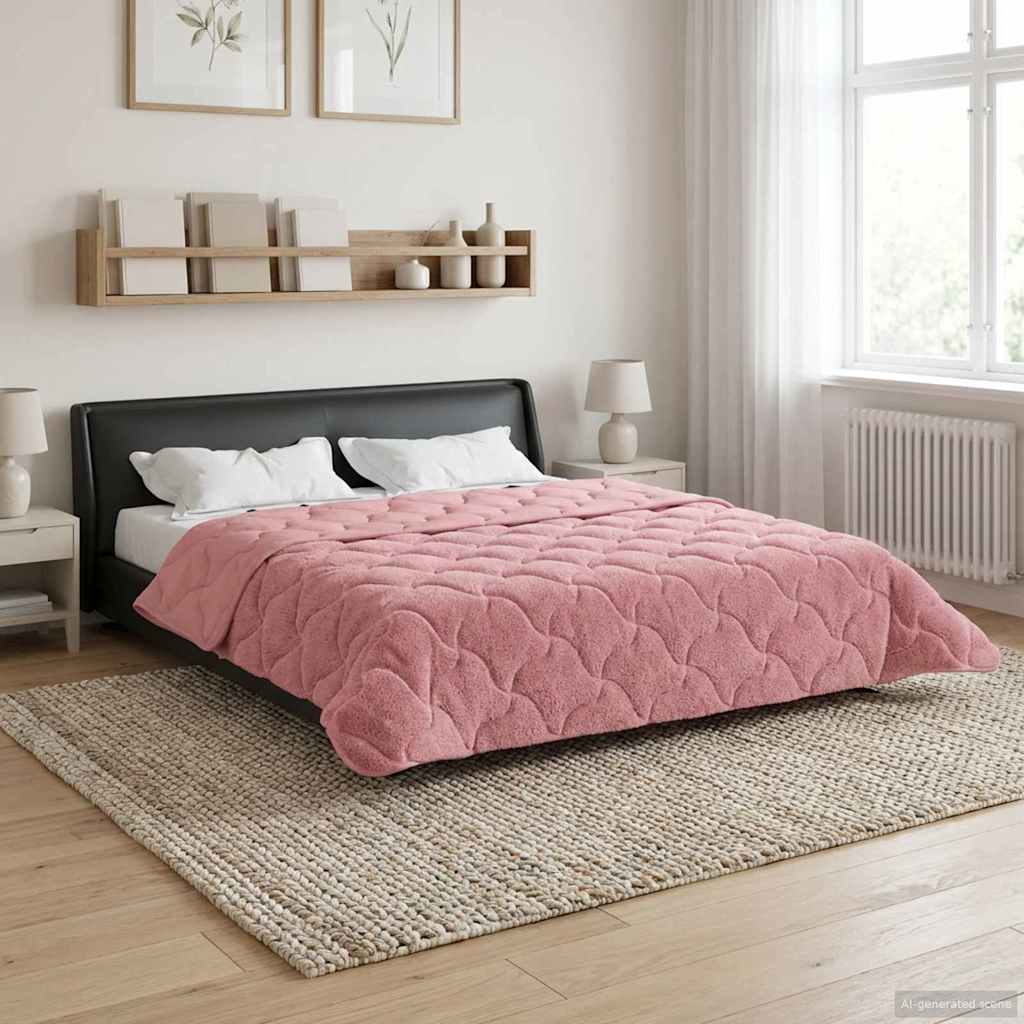 Piumone Invernale 200 x 220 cm Inverno Rosa Traspirante