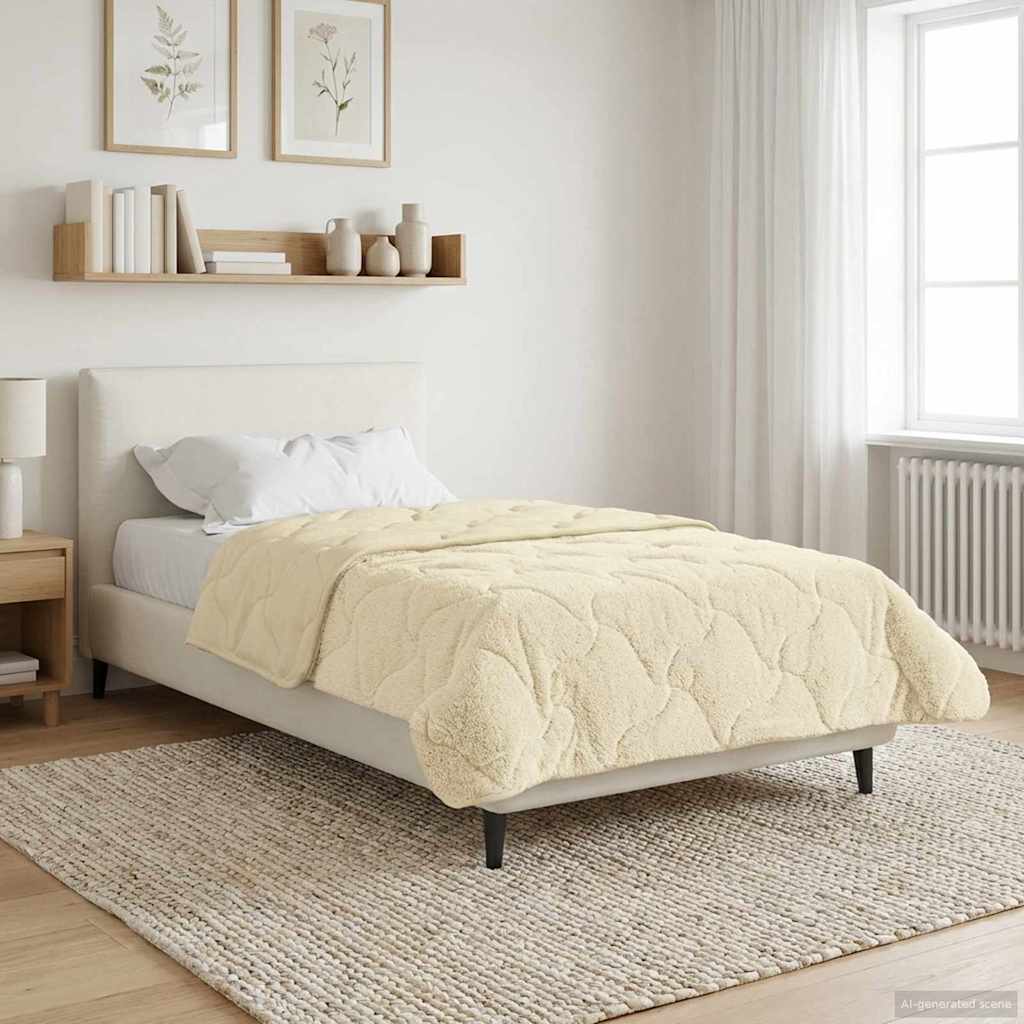 Piumone Invernale 135 x 200 cm Inverno Crema Traspirante