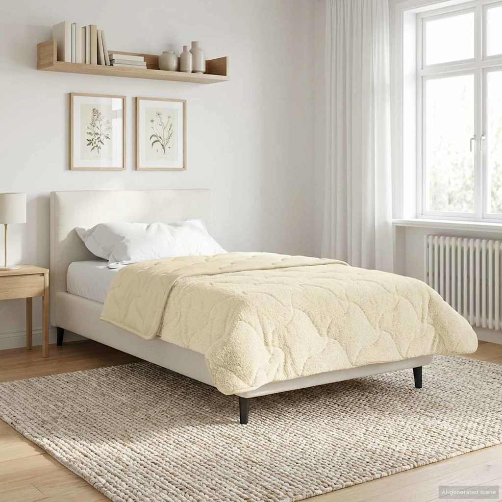 Piumone Invernale 140 x 200 cm Inverno Crema Traspirante