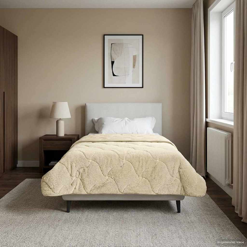 Piumone Invernale 140 x 200 cm Inverno Crema Traspirante