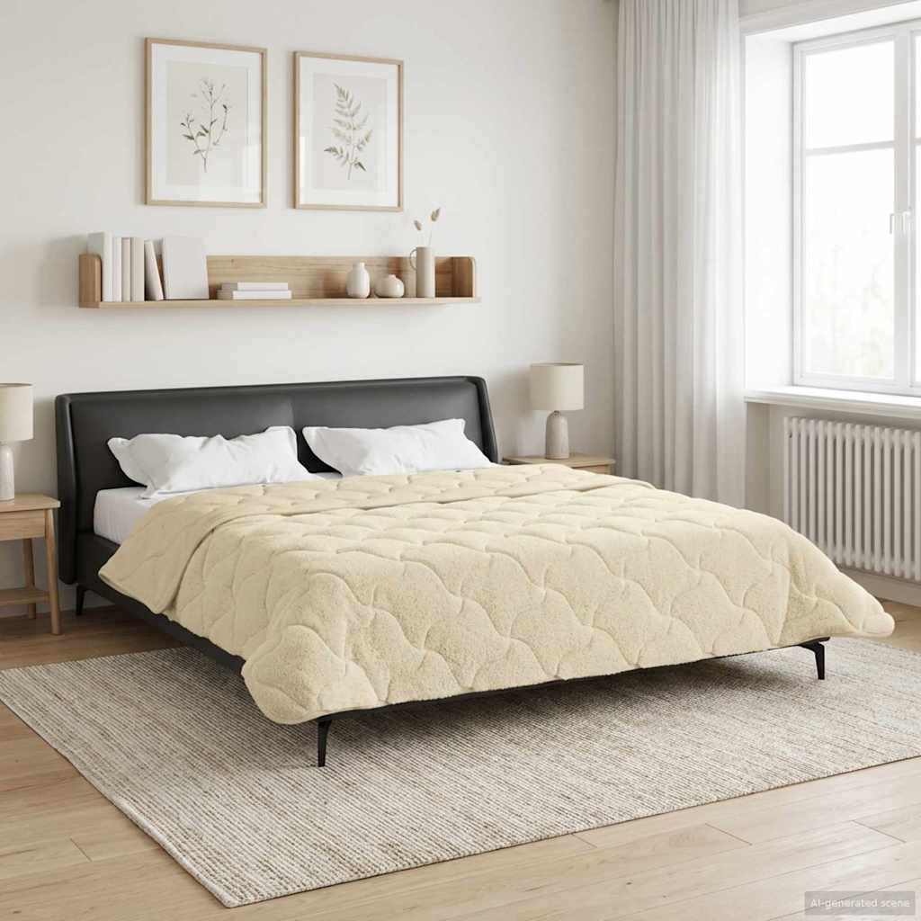 Piumone Invernale 200 x 200 cm Inverno Crema Traspirante