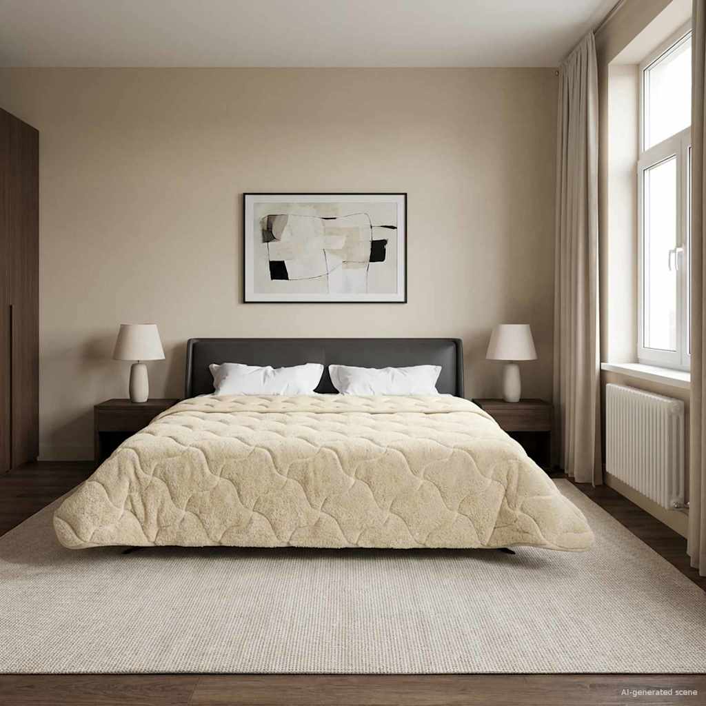 Piumone Invernale 200 x 240 cm Inverno Crema Traspirante