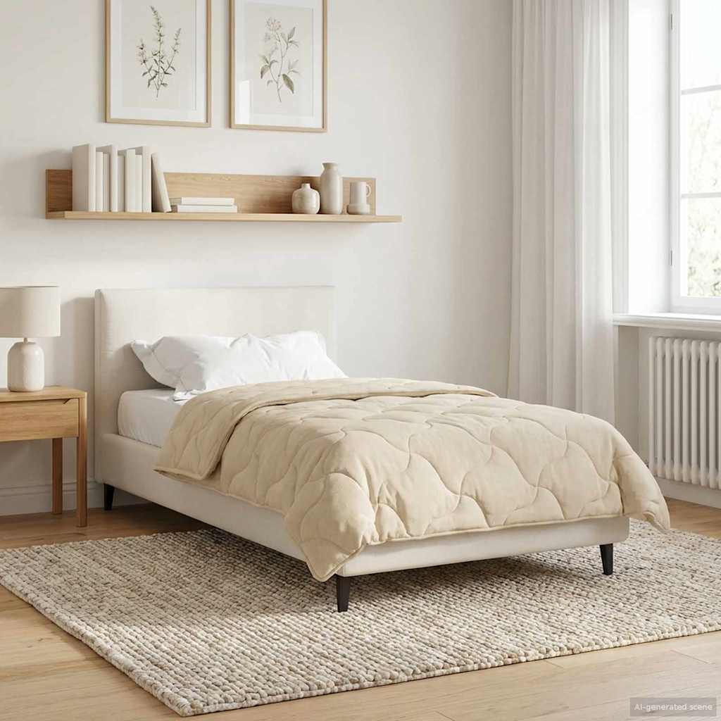 Piumone Invernale 135 x 220 cm Inverno Crema Traspirante