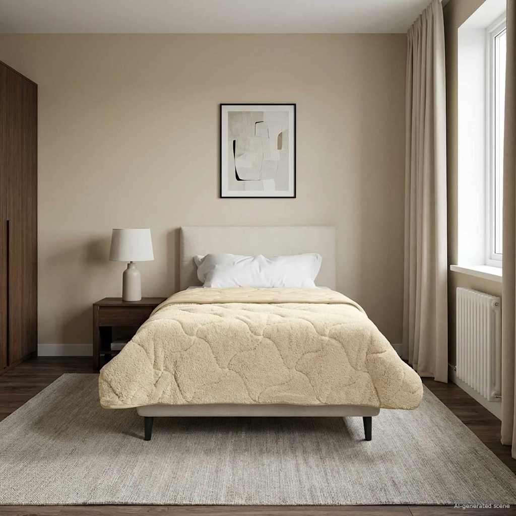Piumone Invernale 135 x 220 cm Inverno Crema Traspirante