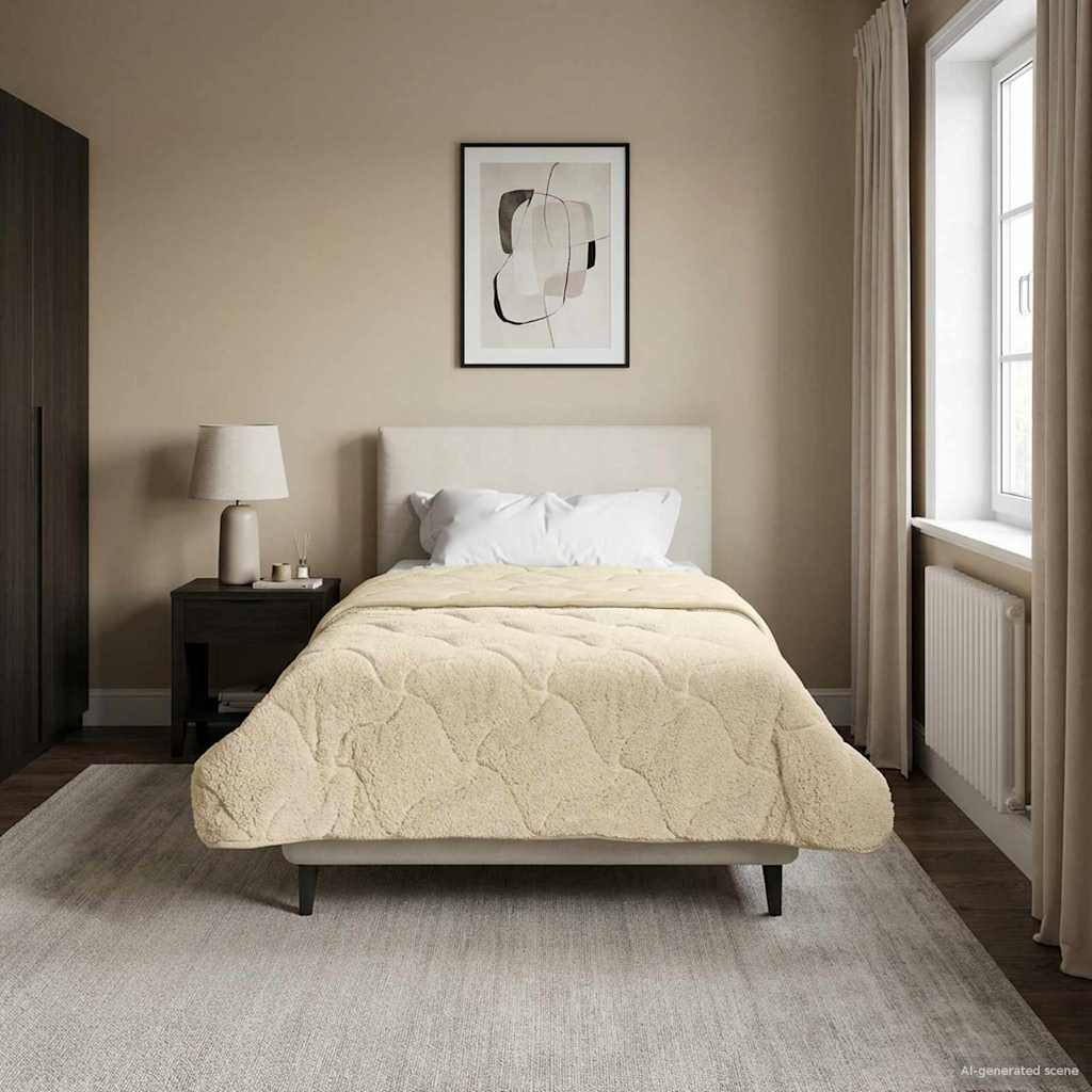 Piumone Invernale 155 x 220 cm Inverno Crema Traspirante