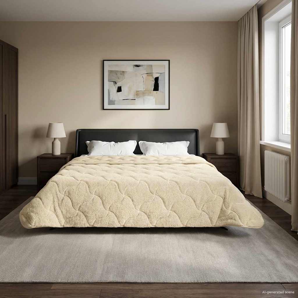 Piumone Invernale 200 x 220 cm Inverno Crema Traspirante
