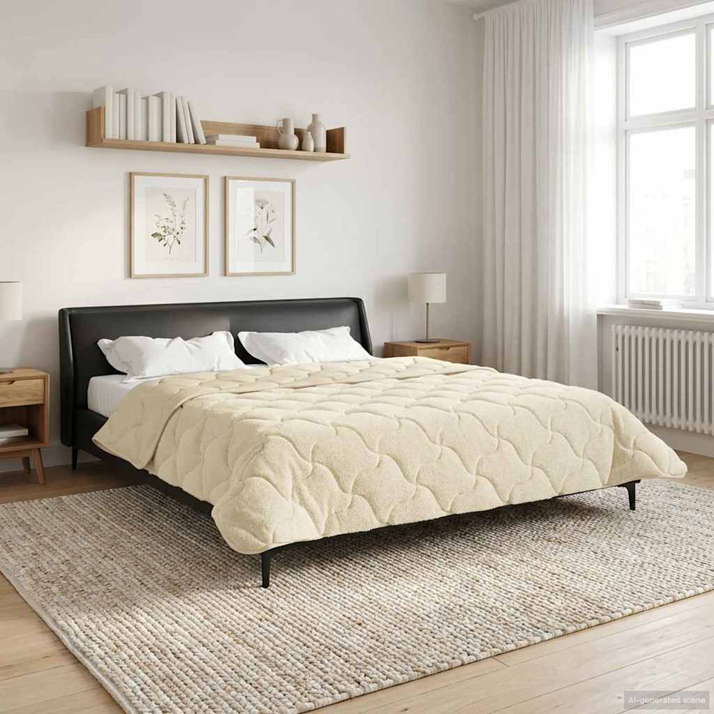 Piumone Invernale 220 x 240 cm Inverno Crema Traspirante