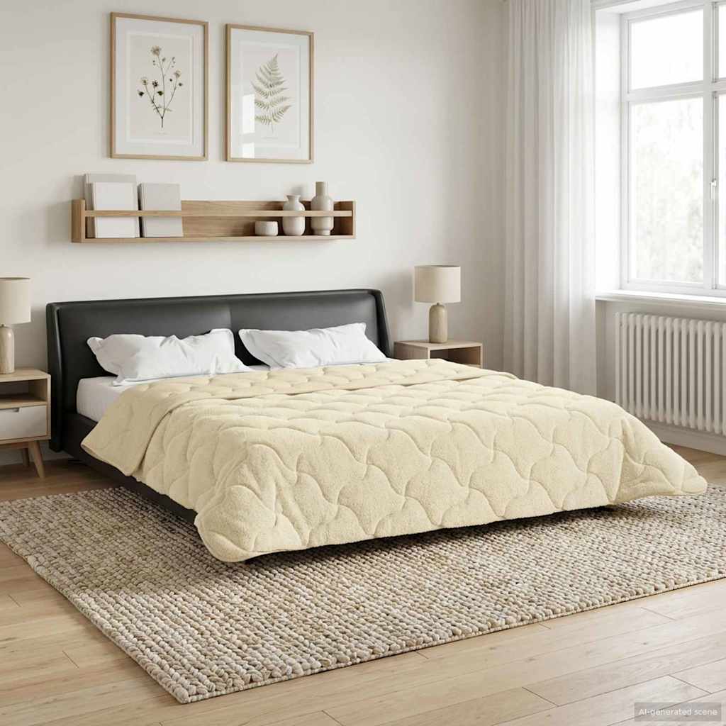 Piumone Invernale 240 x 260 cm Inverno Crema Traspirante