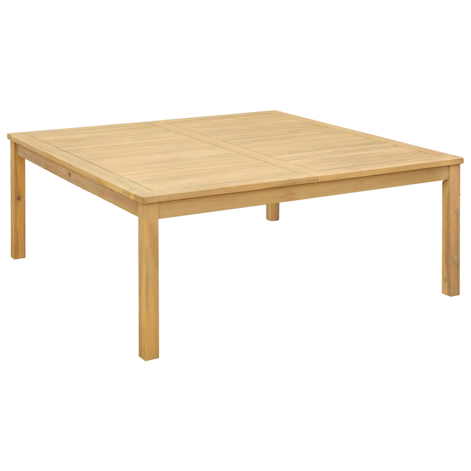 Tavolino da salotto Acacia chiaro 110 x 110 x 45 cm