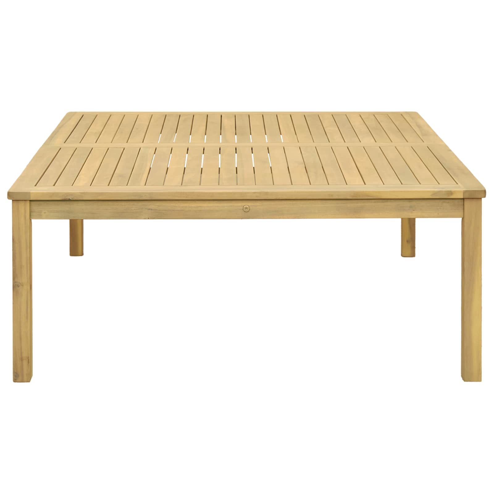 Tavolino da salotto Acacia chiaro 110 x 110 x 45 cm