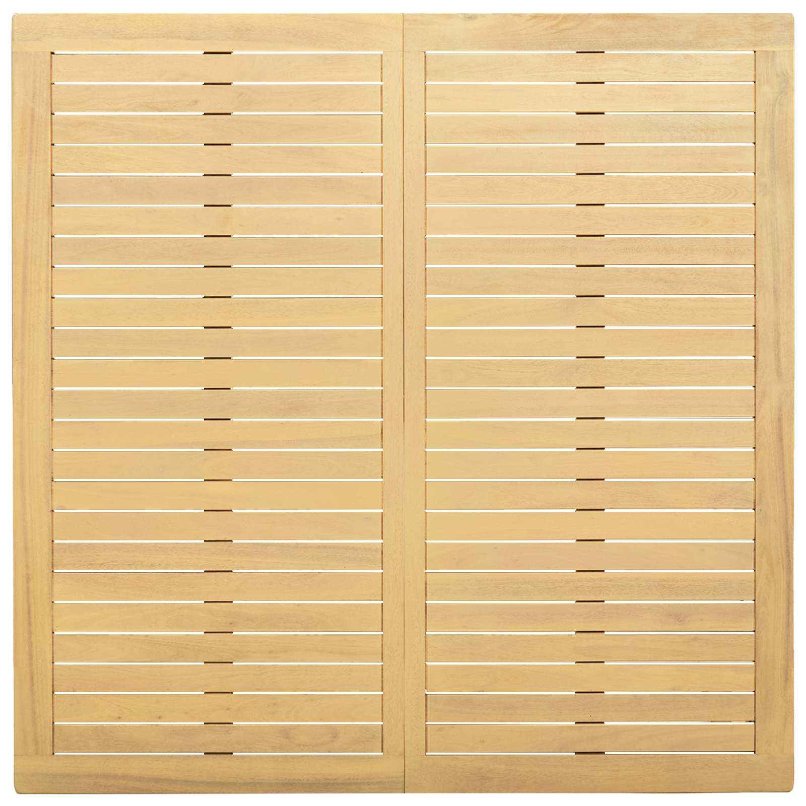Tavolino da salotto Acacia chiaro 110 x 110 x 45 cm