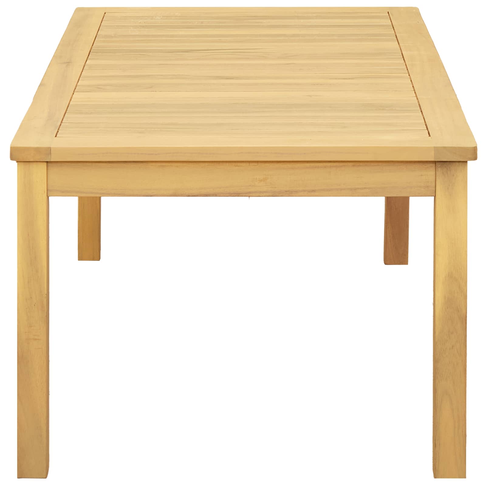 Tavolino da salotto Acacia chiaro 110 x 60 x 45 cm