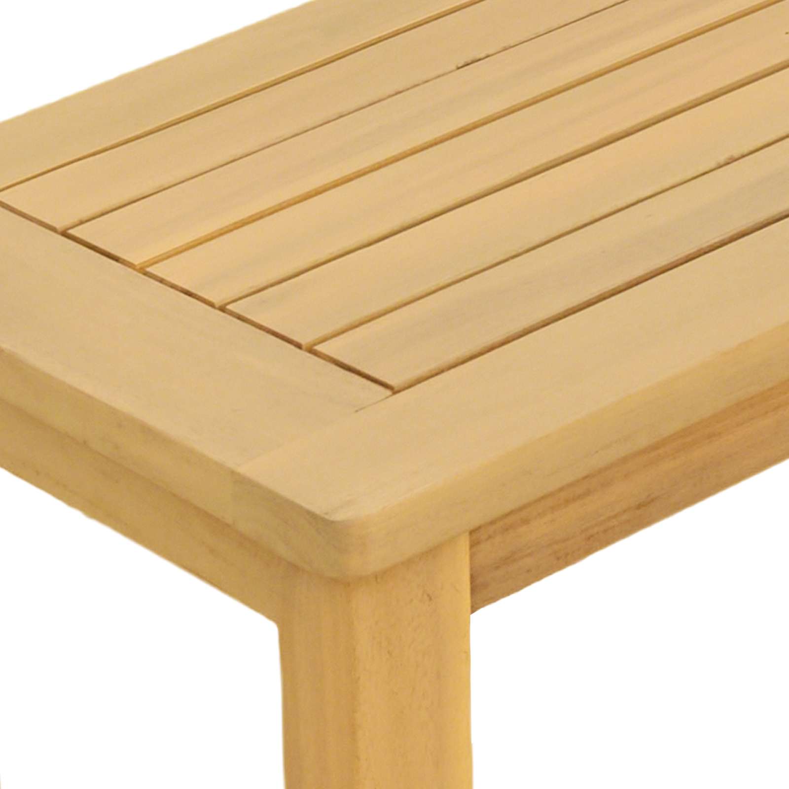 Tavolo consolle da giardino Acacia chiaro 110 x 40 x 75 cm