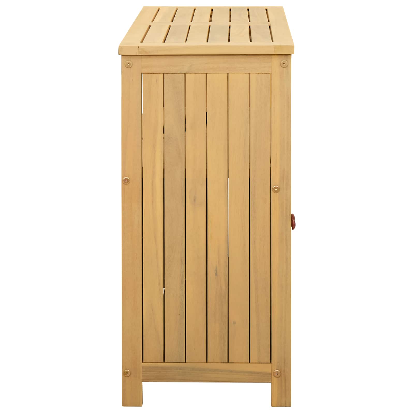 Tavolo consolle da giardino Acacia chiaro 80 x 35 x 75 cm