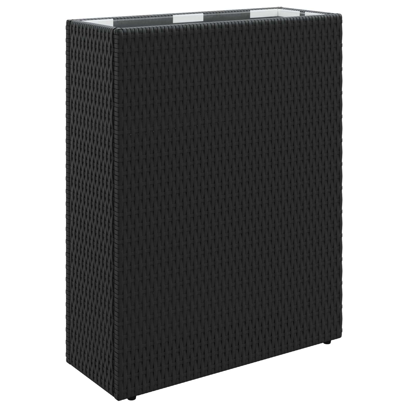Vasetto alto Nero 55 x 22 x 70 cm polyrattan
