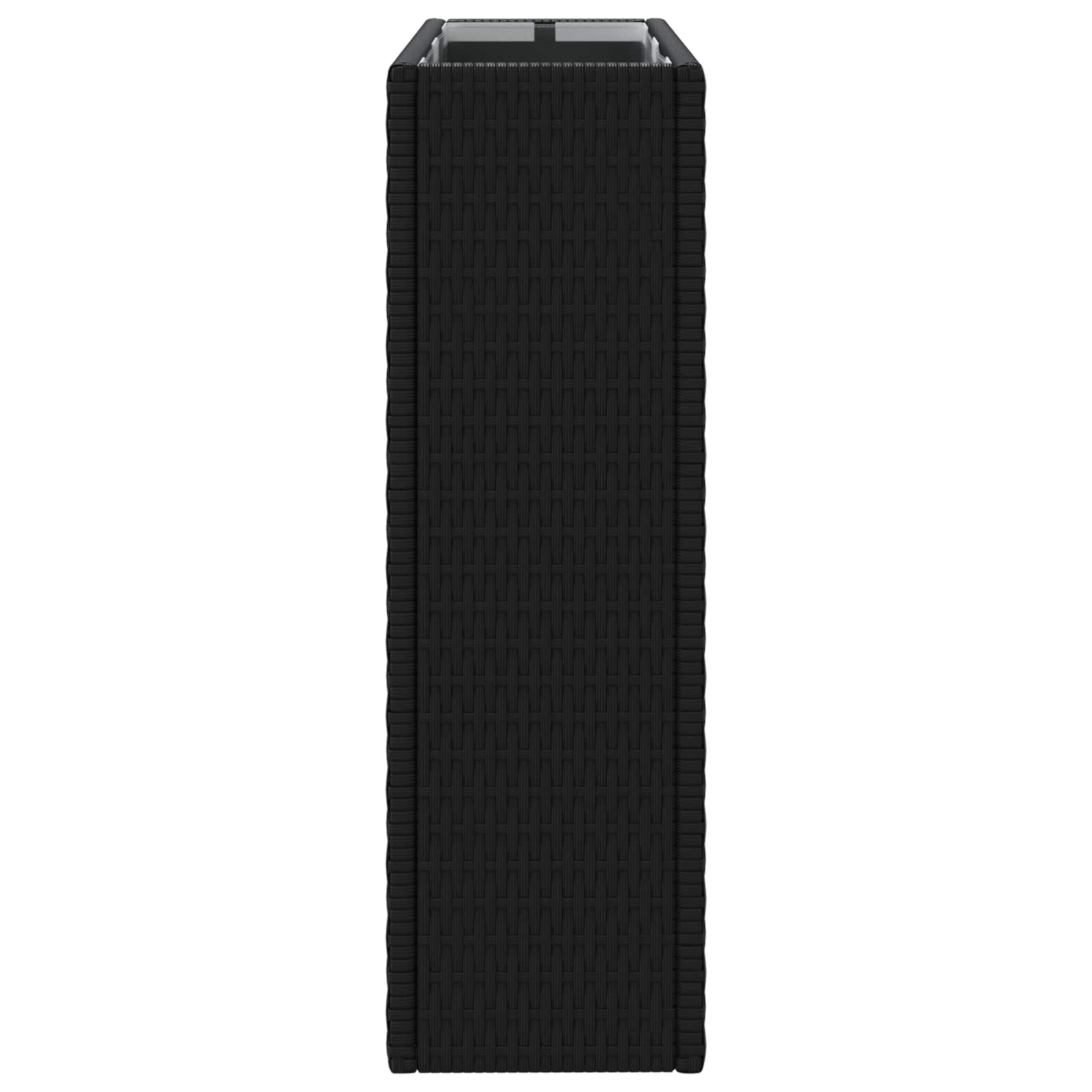 Vasetto alto Nero 55 x 22 x 70 cm polyrattan
