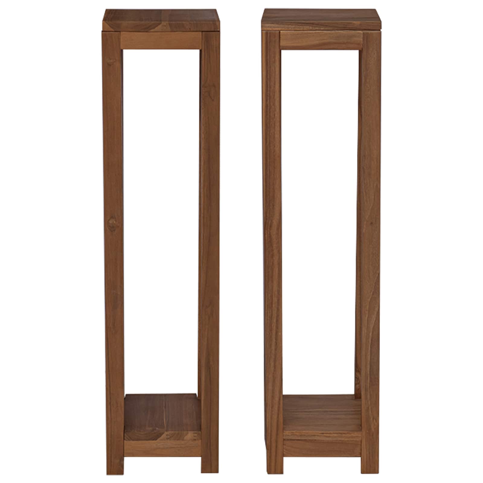 Supporto per piante 2 pz Naturale 25 x 25 x 100 cm