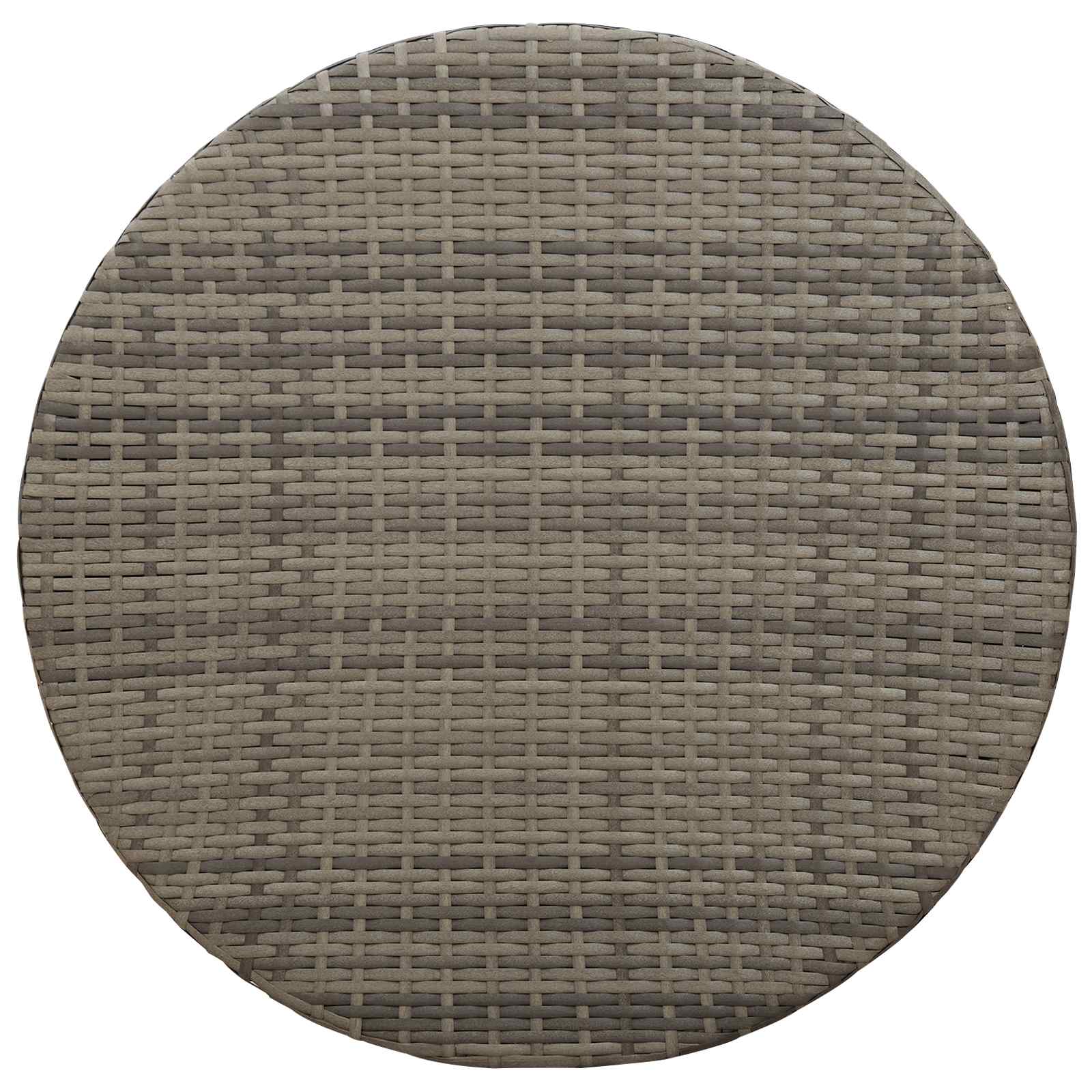 Tavolino da caffè da esterno Grigio Ø 68 x 30 cm polyrattan