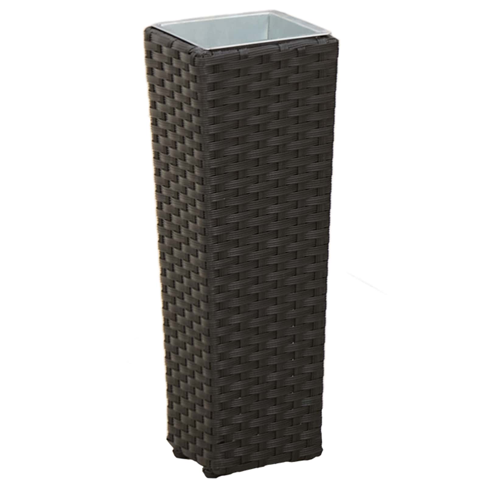 Set da esterno 3 pz Nero 30 x 30 x 80 cm Metallo