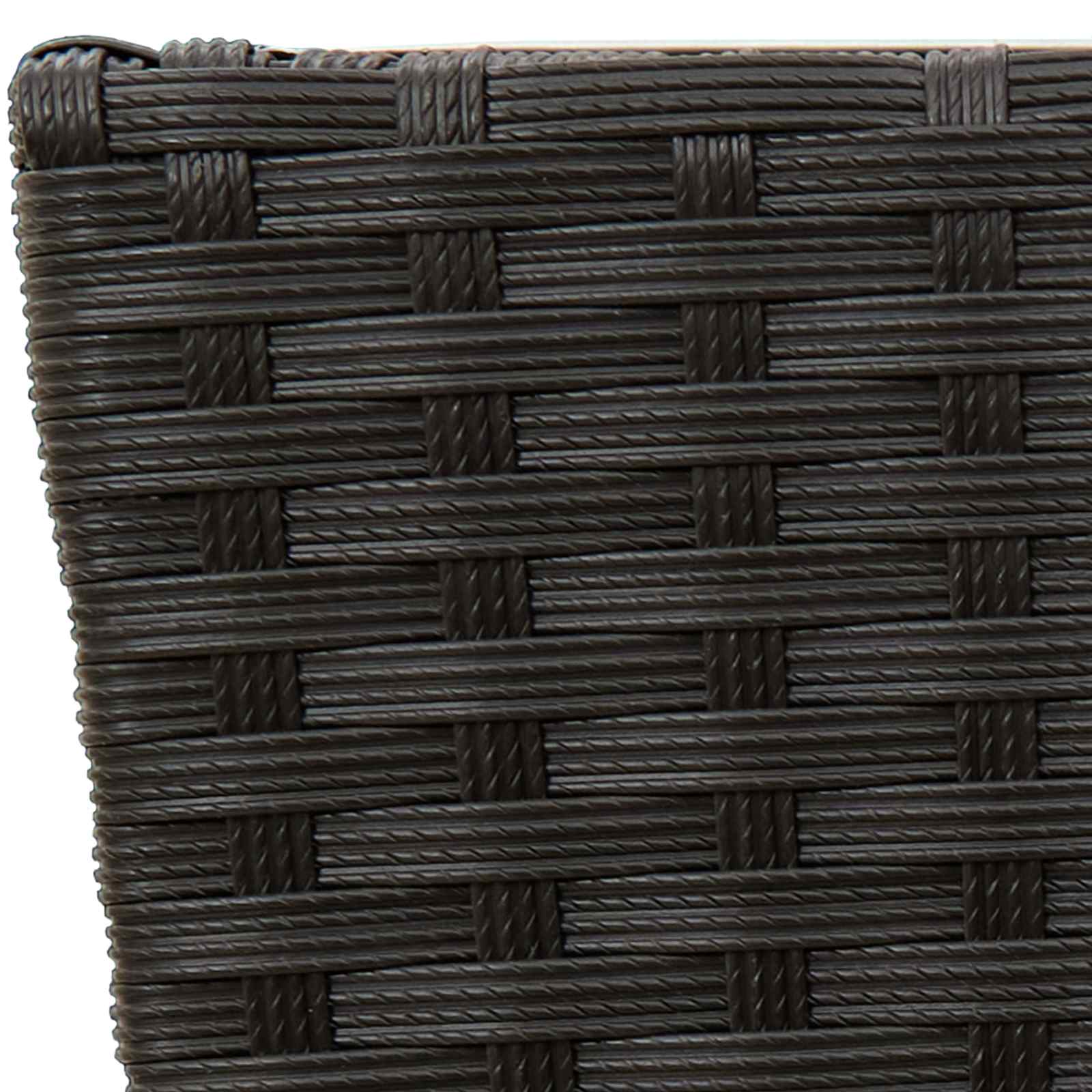 Set da esterno 3 pz Nero 30 x 30 x 80 cm Metallo