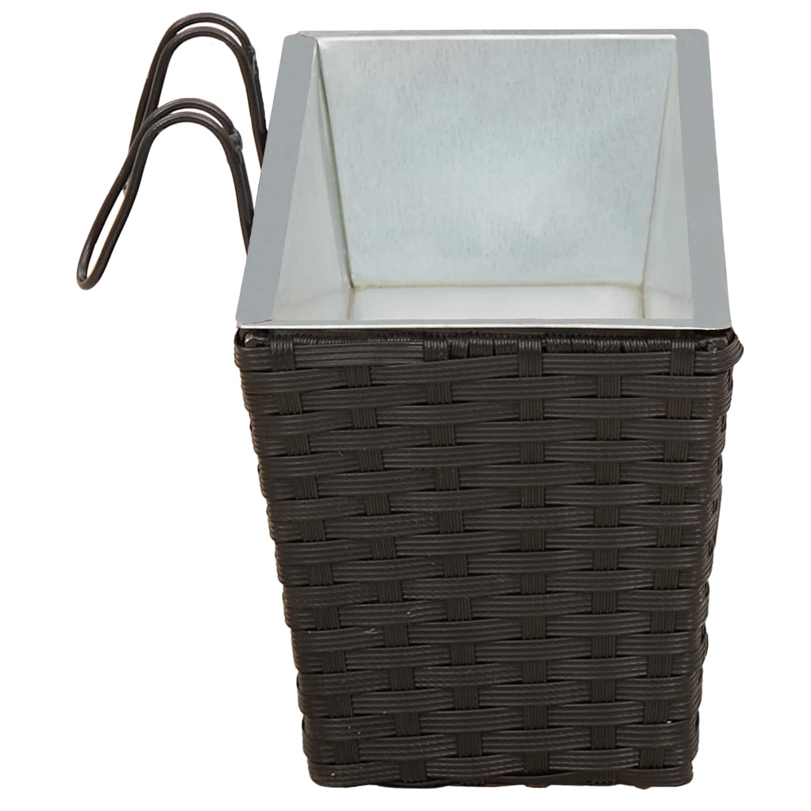 Ringhiera 2 pz Nero 50 x 17 x 17 cm Metallo