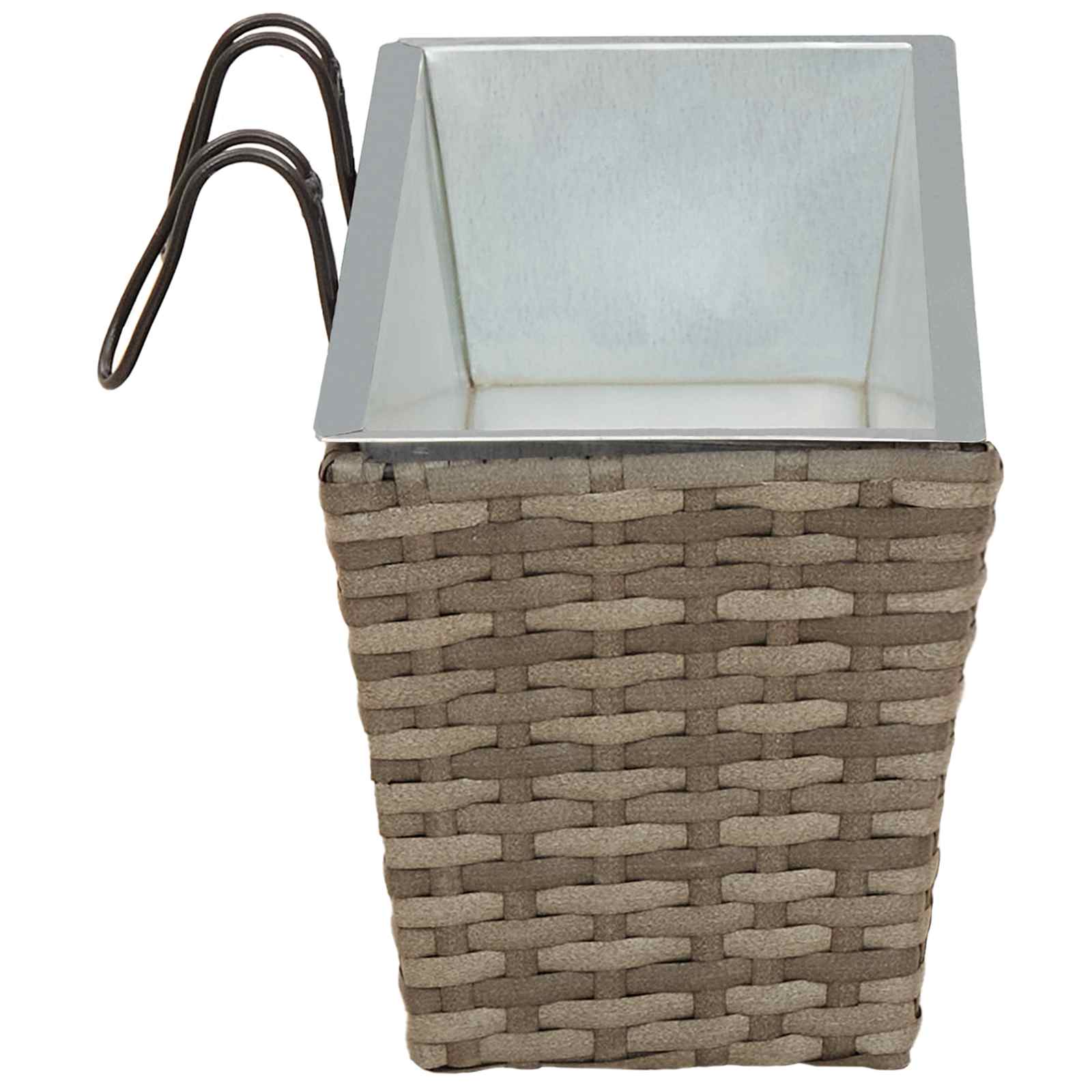 Ringhiera 2 pz Grigio 50 x 17 x 17 cm Metallo