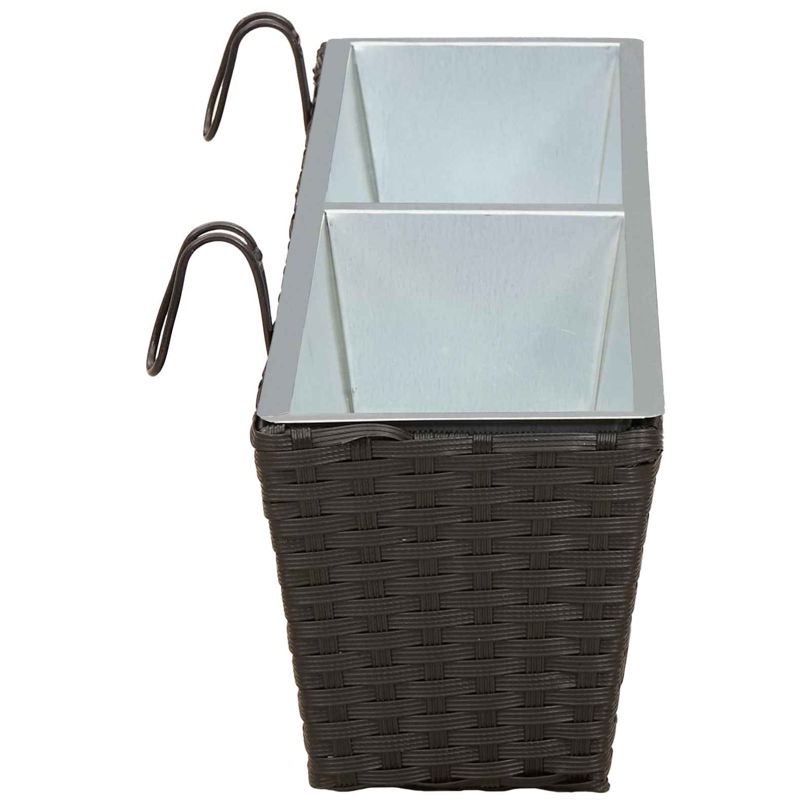 Ringhiera 2 pz Nero 80 x 17 x 17 cm Metallo