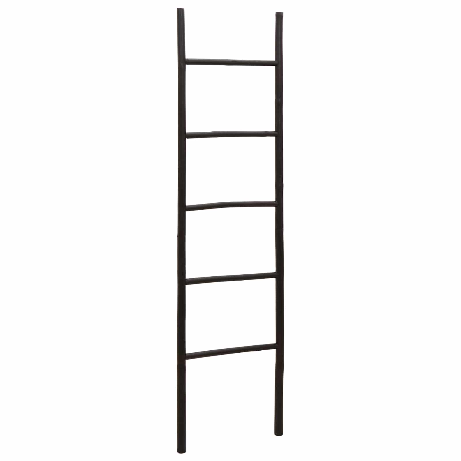 Scala per Coperte Nero 40 x 150 cm Bambù