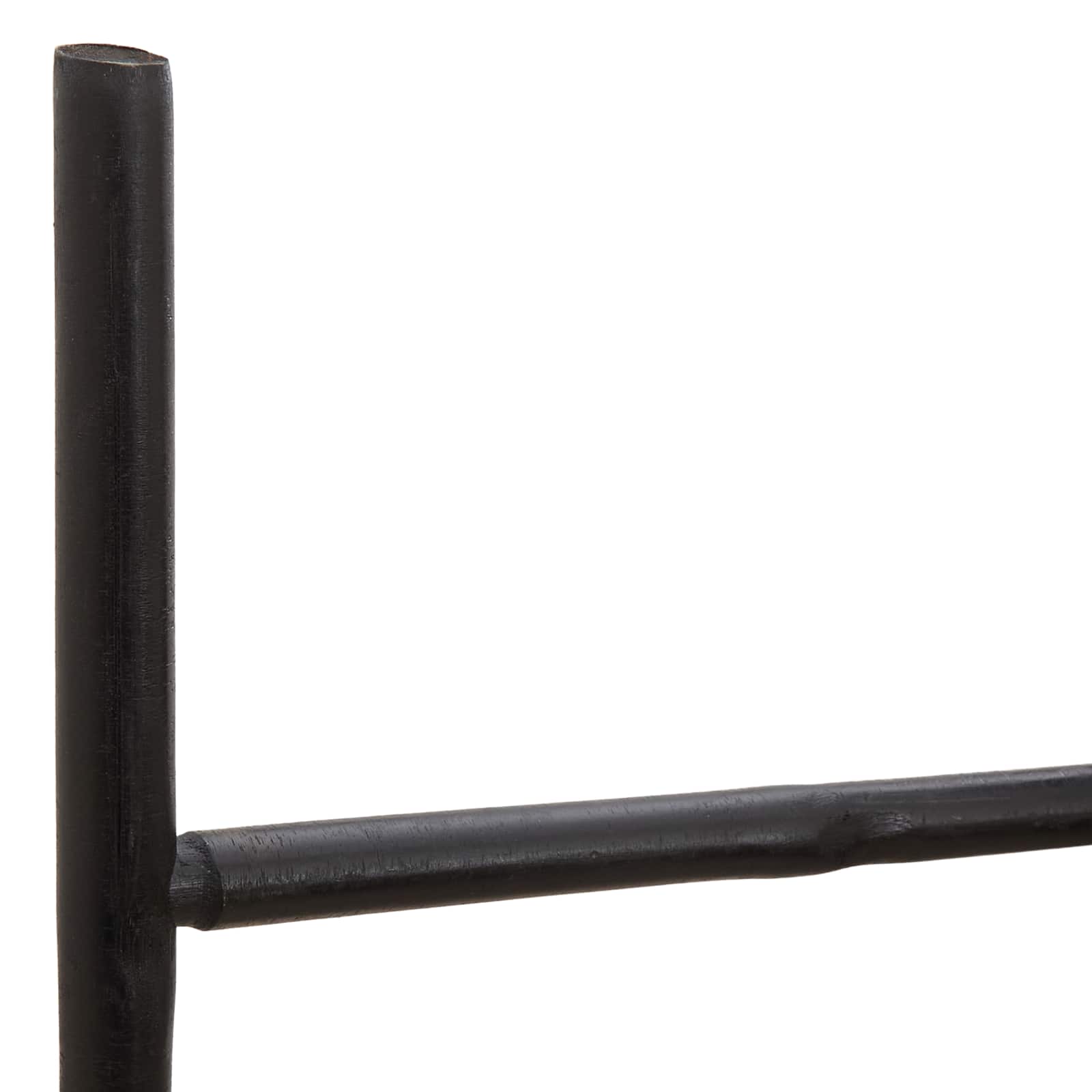 Scala per Coperte Nero 40 x 150 cm Bambù