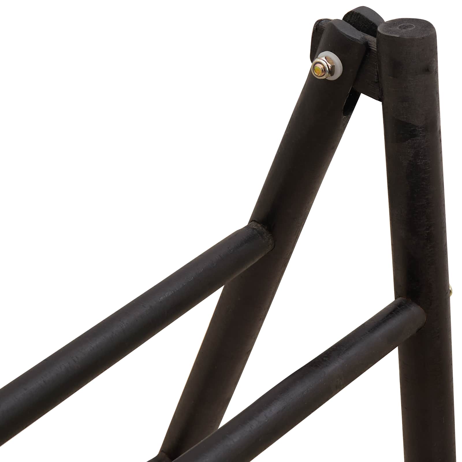 Scala per coperte a doppio lato Nero 90 x 50 x 100 cm Bambù