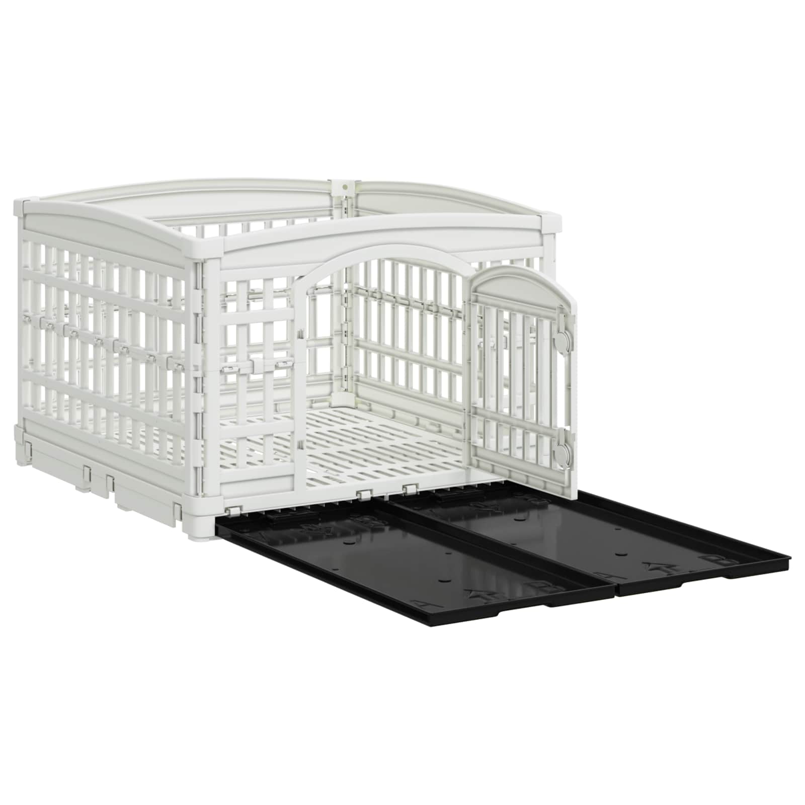 Parco giochi per cani a 4 pannelli 177,5 x 154,5 x 112 cm