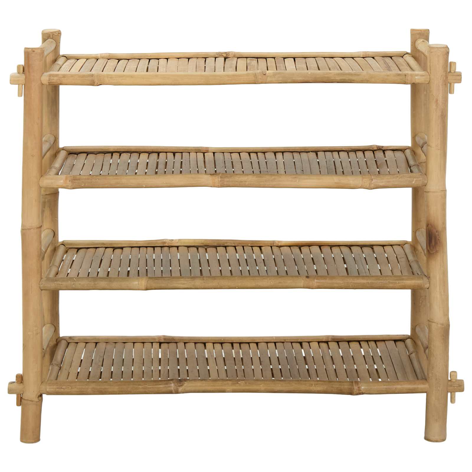 Scarpiera con lo scaffale Naturale 4 ripiani Bambù