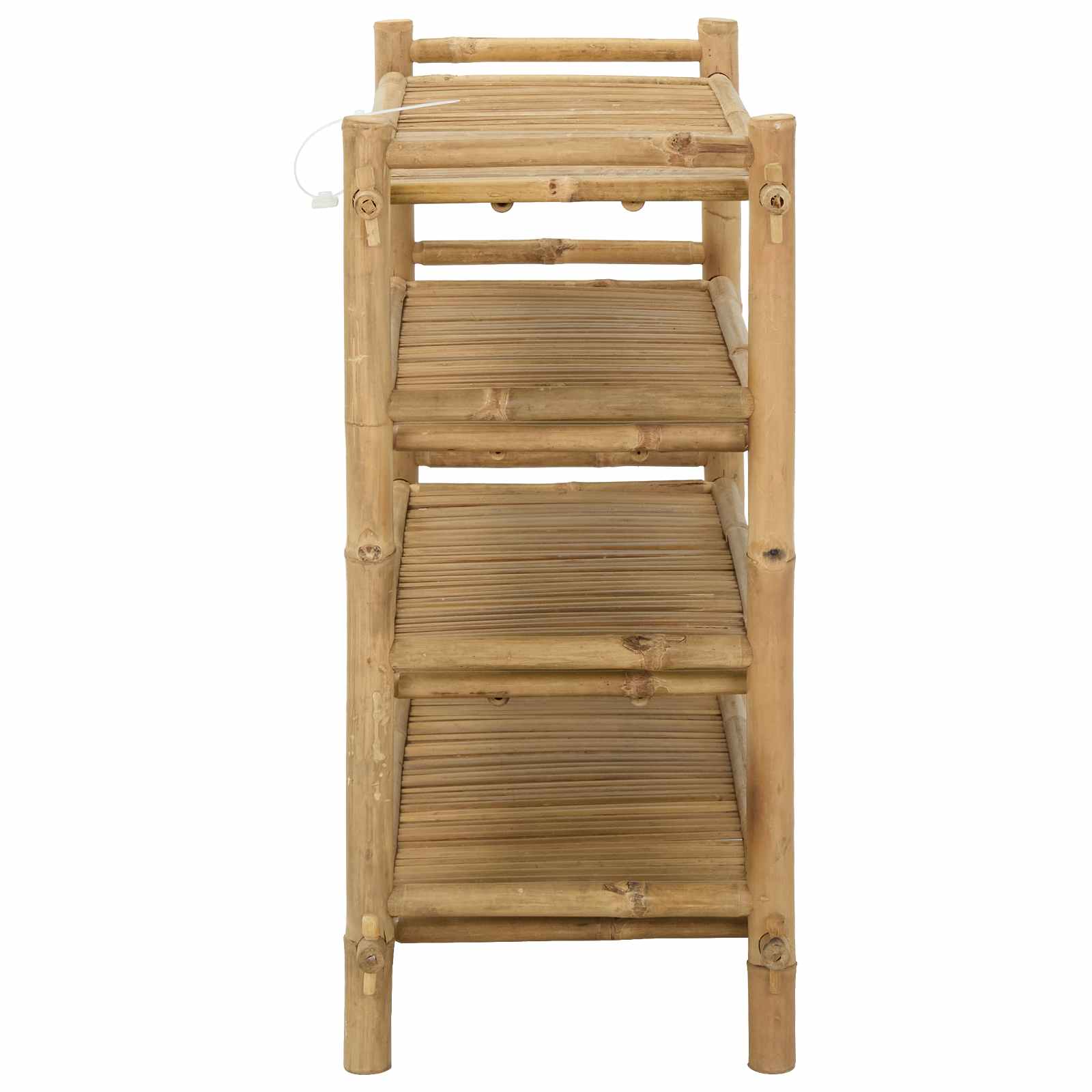 Scarpiera con lo scaffale Naturale 4 ripiani Bambù