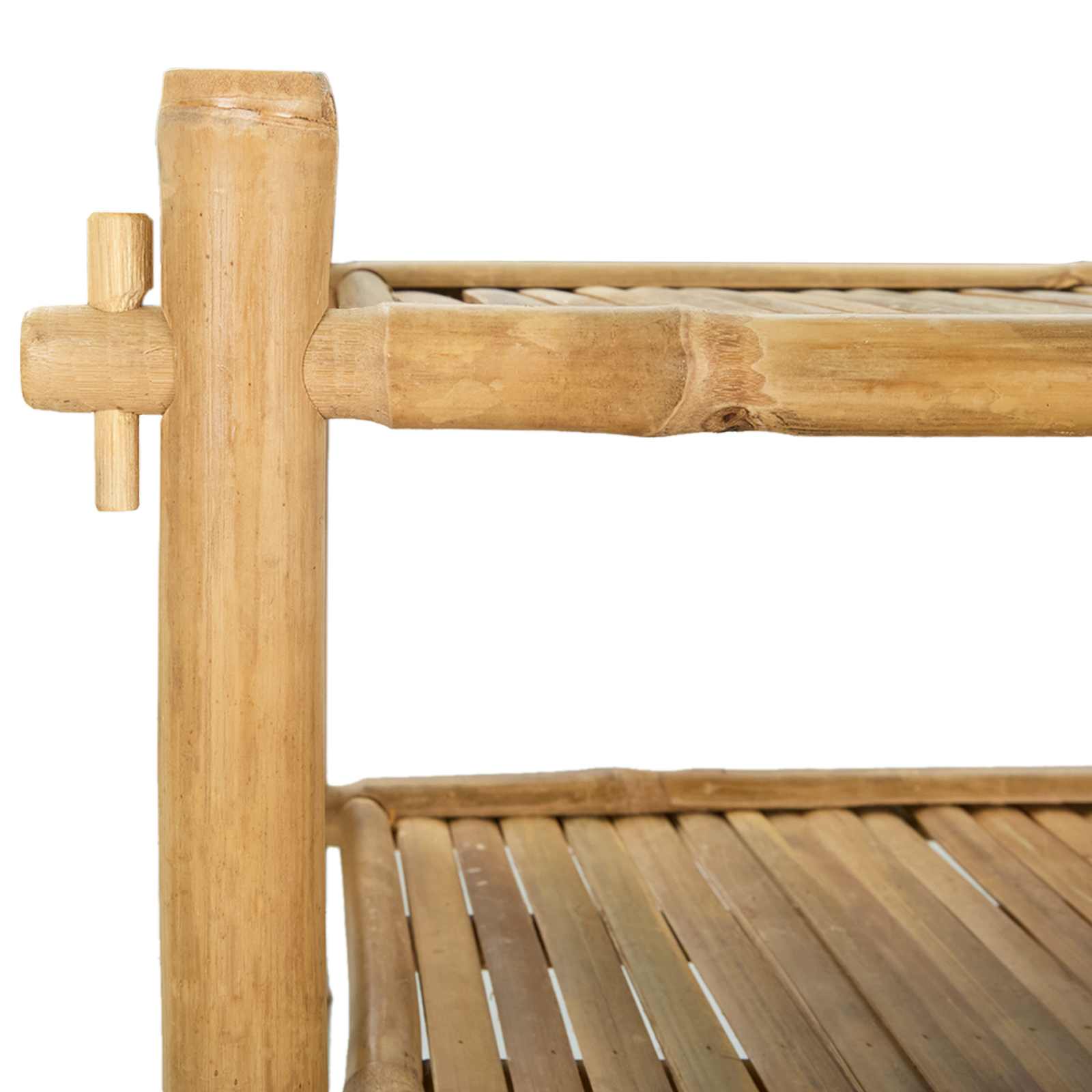 Scarpiera con lo scaffale Naturale 4 ripiani Bambù