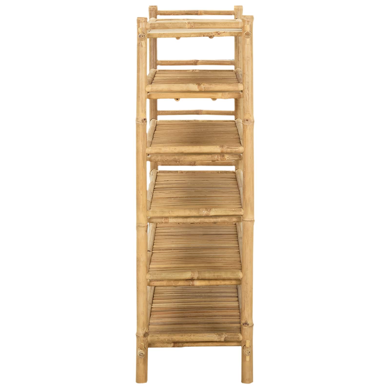 Scarpiera con lo scaffale Naturale 6 ripiani Bambù
