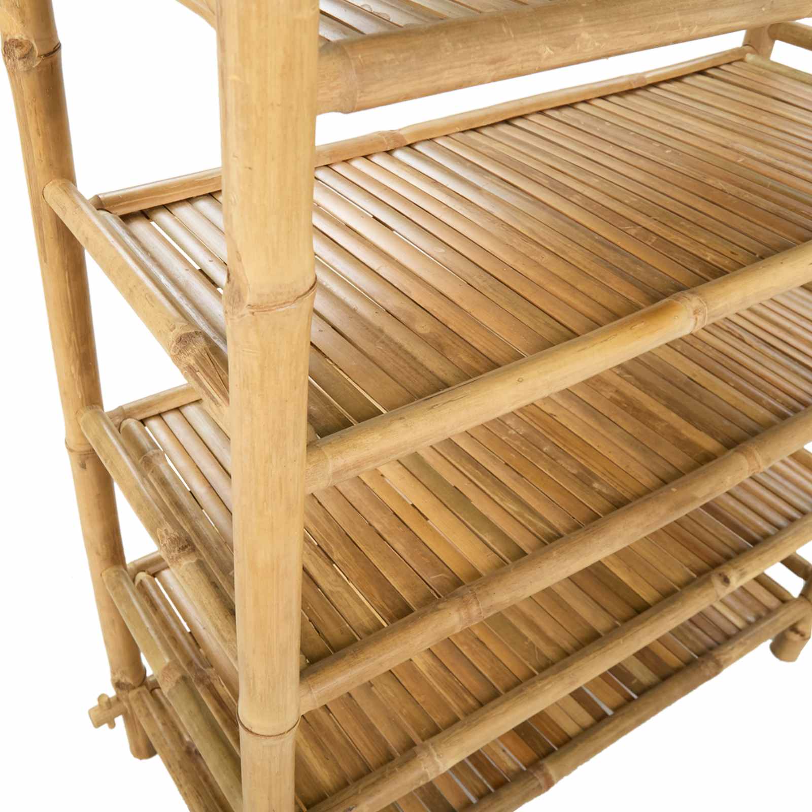 Scarpiera con lo scaffale Naturale 6 ripiani Bambù