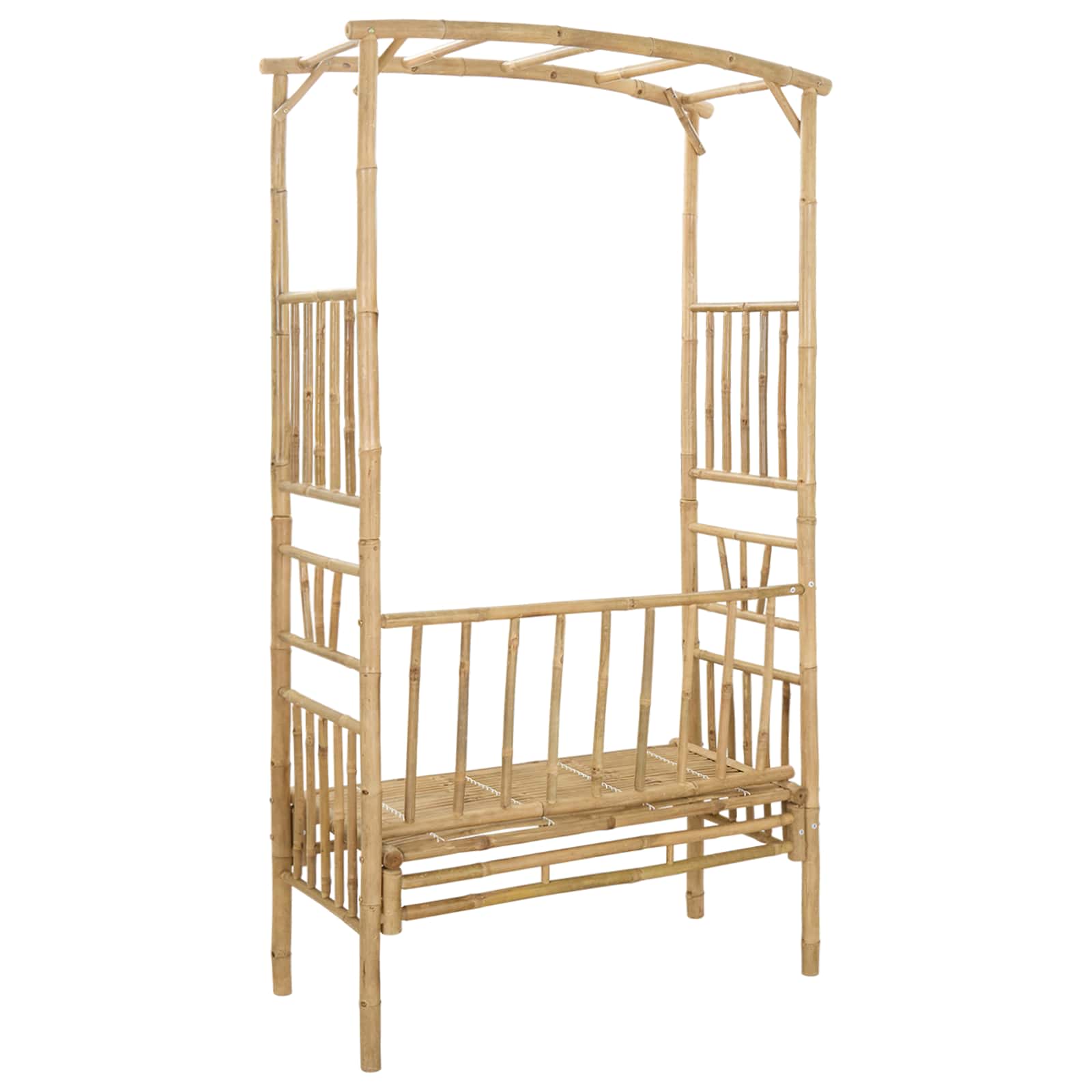Arco da Giardino con Panchina 115 x 50 x 205 cm Bambù