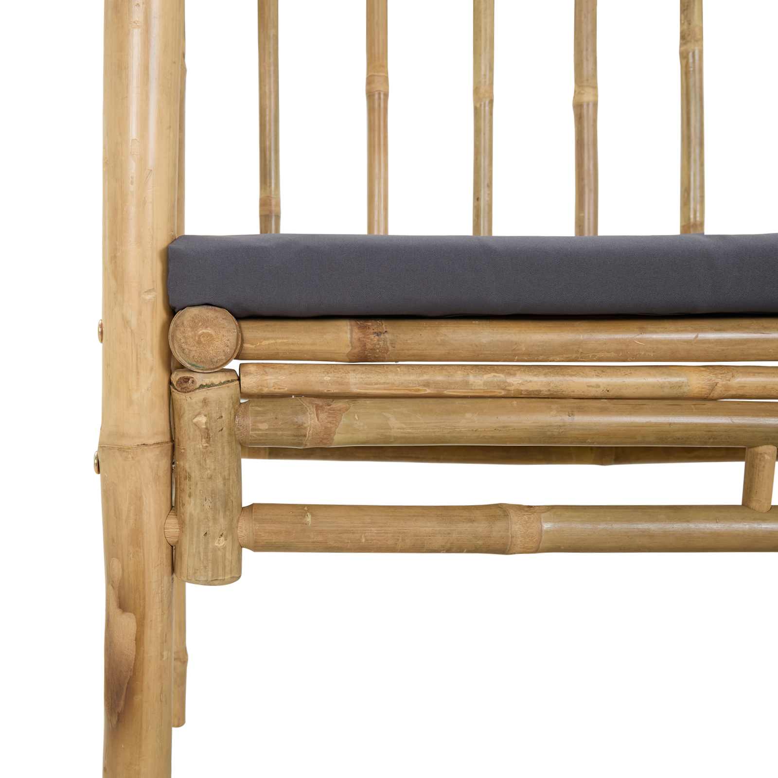 Arco da Giardino con Panchina Grigio Scuro 115 x 50 x 205 cm