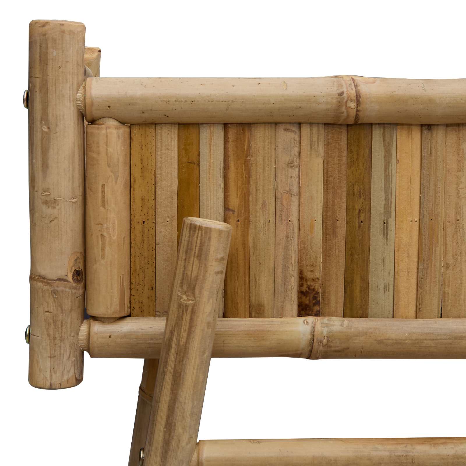 Vaso da Giardino con Supporto Naturale 100 x 38 x 74 cm Bambù