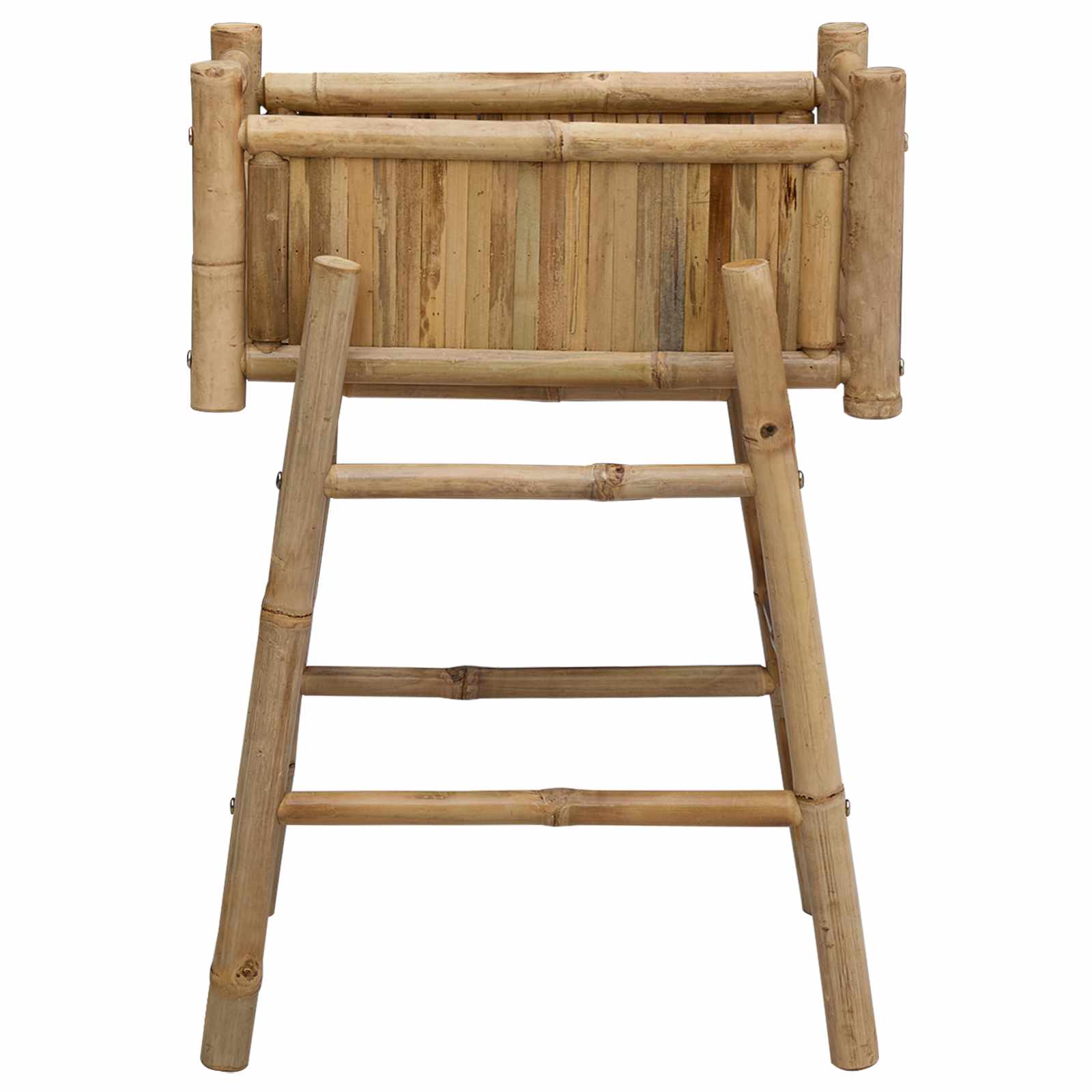Vaso da Giardino con Supporto Naturale 50 x 38 x 74 cm Bambù