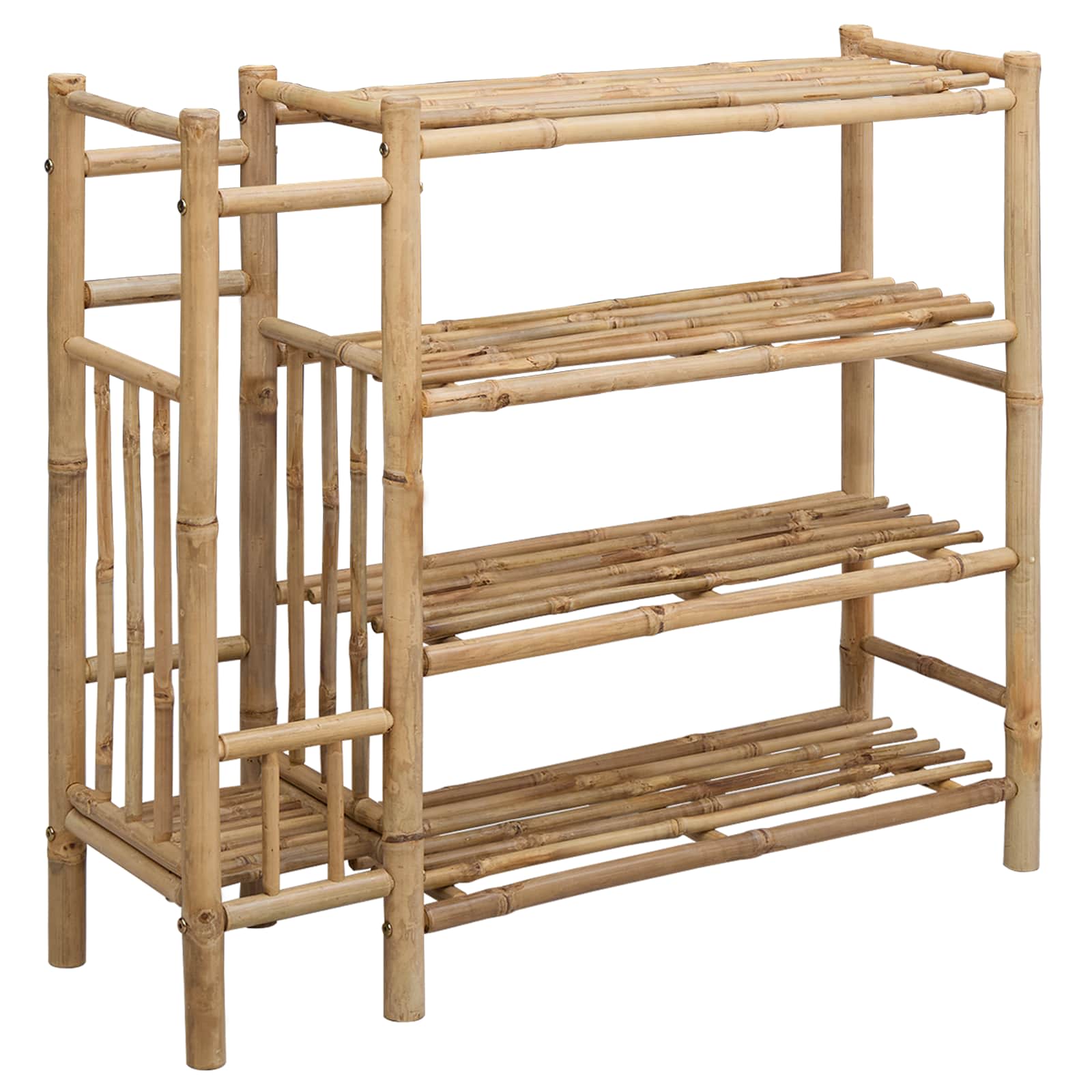 Scarpiera 88 x 27 x 80 cm Bambù Naturale