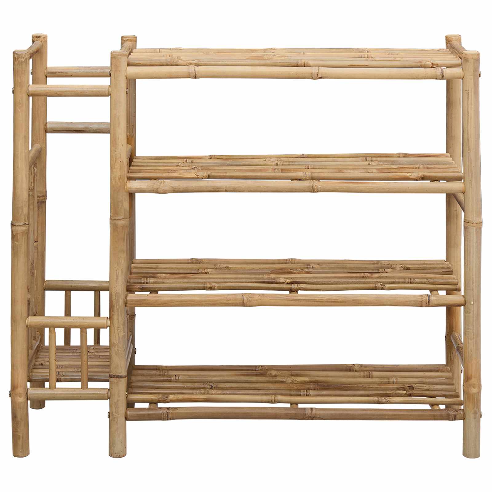 Scarpiera 88 x 27 x 80 cm Bambù Naturale